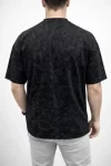 Erkek Premium Tişört OSY Yumuşak Dokulu Yıkamalı Oversize T-Shirt – Siyah