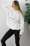 Üç İplik Kapşonlu Sweat Beyaz – 2410.2022