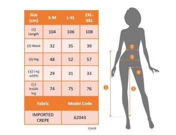 Kadın Yüksek Bel Paçaya Doğru Genişleyen Ithal Krep Pantolon
