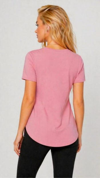 Kadın Yırtmaç Detaylı Viskon Kumaş Bluz