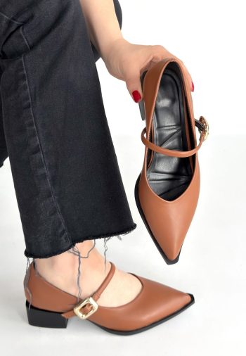 Galye Taba Cilt Topuklu Ayakkabı
