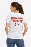 TÜRKİYE Ay Yıldız Baskılı Taraftar Forma T-Shirt – Beyaz