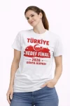 TÜRKİYE Baskılı Tişört Ay Yıldız 2026 Dünya Kupası Taraftar Forma T-Shirt – Beyaz
