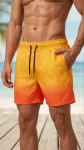 Erkek Deniz Şortu Fermuarlı Cepli File Astarlı Hızlı Kuruyan Premium – Çok Renkli