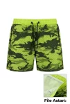 Deniz Şortu Fermuarlı Cepli File Astarlı Hızlı Kuruyan Premium – Neon Yeşili