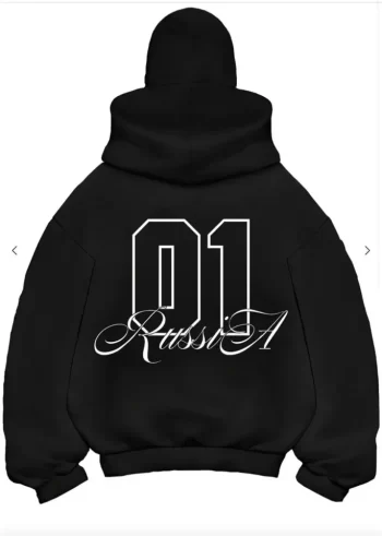 Samuray Ninja Çift Kapşonlu ZIP Fermuarlı Kanguru Çepli Tam Fermuarlı ön Arka - Siyah