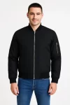 Arka Bomber Ceket – Siyah