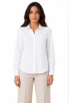 Uzun Kol Gömlek Düğmeli Klasik Yaka Günlük Ve Ofis Şıklığına Uygun – Beyaz