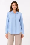 Uzun Kol Gömlek Düğmeli Klasik Yaka Günlük Ve Ofis Şıklığına Uygun – Açık Mavi