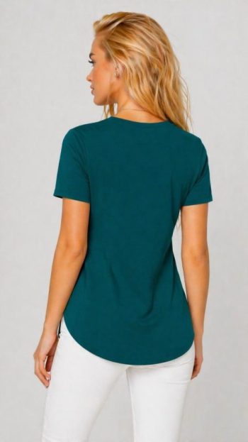 Kadın Yırtmaç Detaylı Viskon Kumaş Bluz