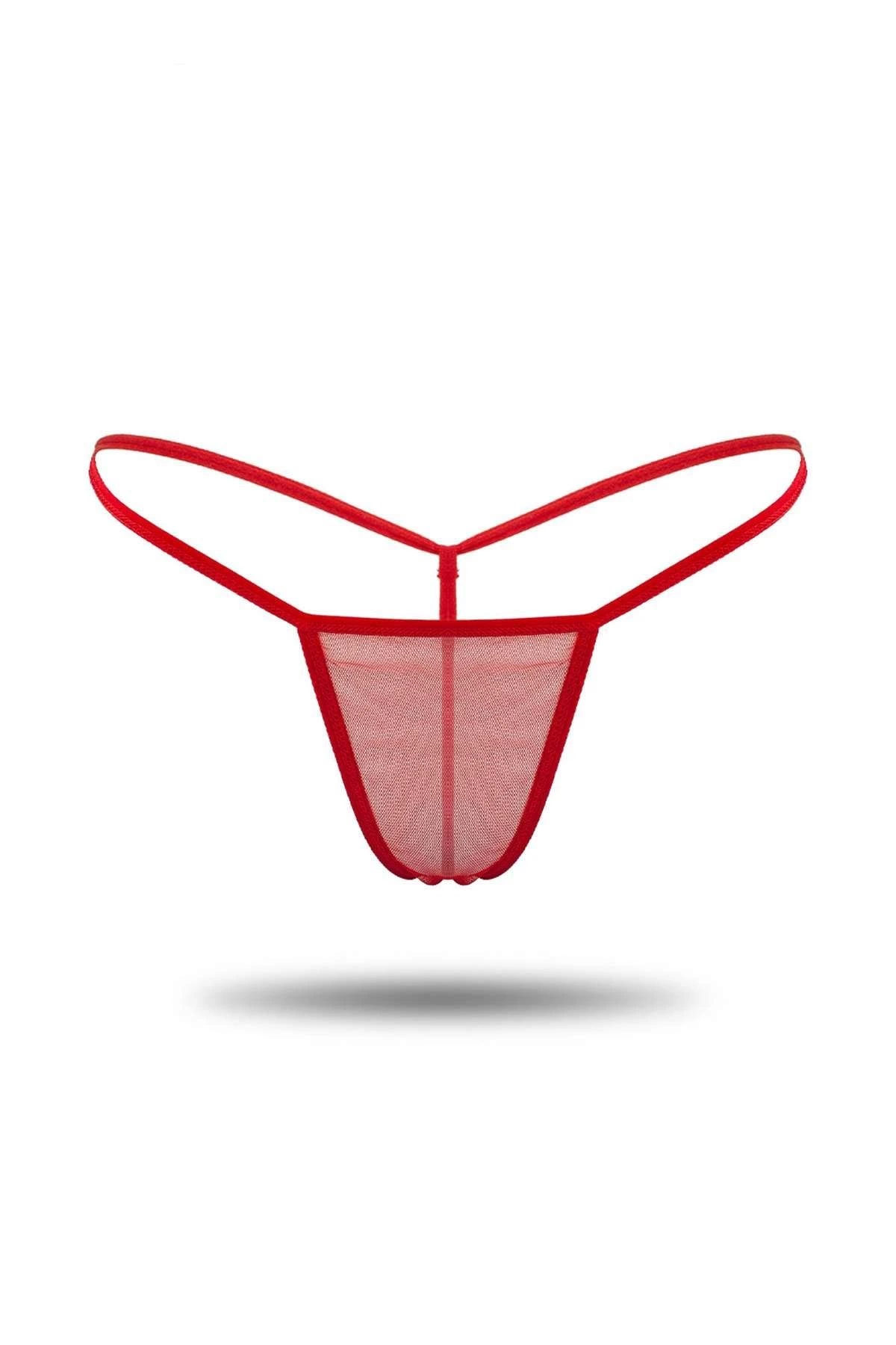 Kırmızı Tül Tanga TM1115 Kırmızı Tül Tanga TM1115