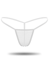 Beyaz Transparan Tül String Tanga TM0368