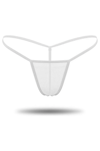 3'lü Renkli Transparan Tül String Tanga TM0369