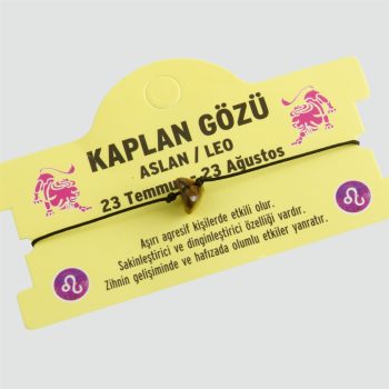 Kaplangözü Doğal Taşlı Aslan Burç Bileklik - DL0101