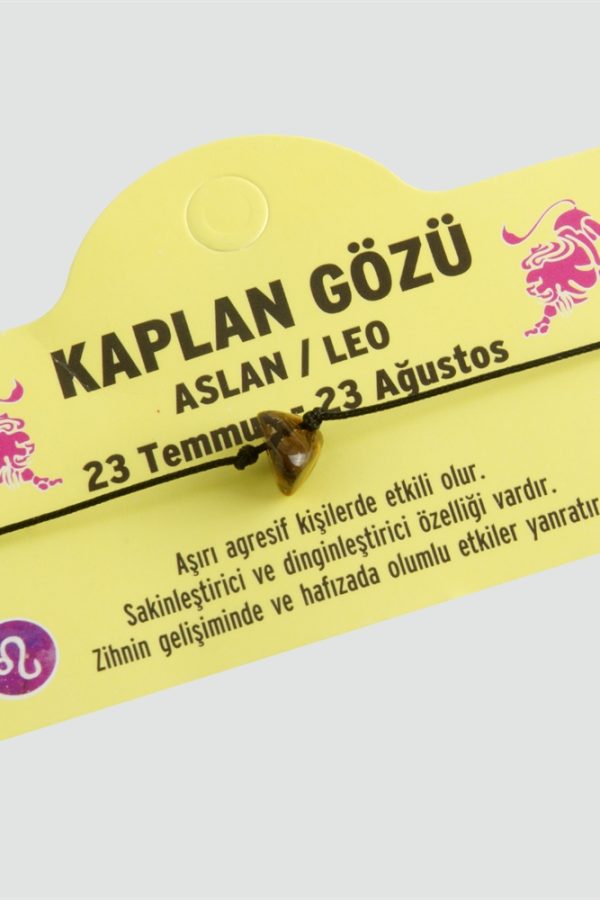 Kaplangözü Doğal Taşlı Aslan Burç Bileklik - DL0101