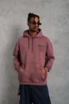 Erkek 98 Baskılı Kapşonlu Sweat – Gül Kurusu Marketplace
