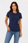 Basic Tişört Bisiklet Yaka Kısa Kol Günlük Yazlık Slim Fit T-Shirt – Lacivert