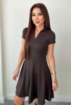 Kadın Kısa Kollu V Yakalı Kısa Modal Elbise Marketplace