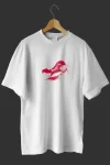 1 Mayıs Emekçiler Günü Baskılı Oversize Bisiklet Yaka T-shirt - Beyaz