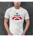 Babalar Günü Hediye Baba Temalı Baskılı Oversize Bisiklet Yaka T-shirt - Beyaz
