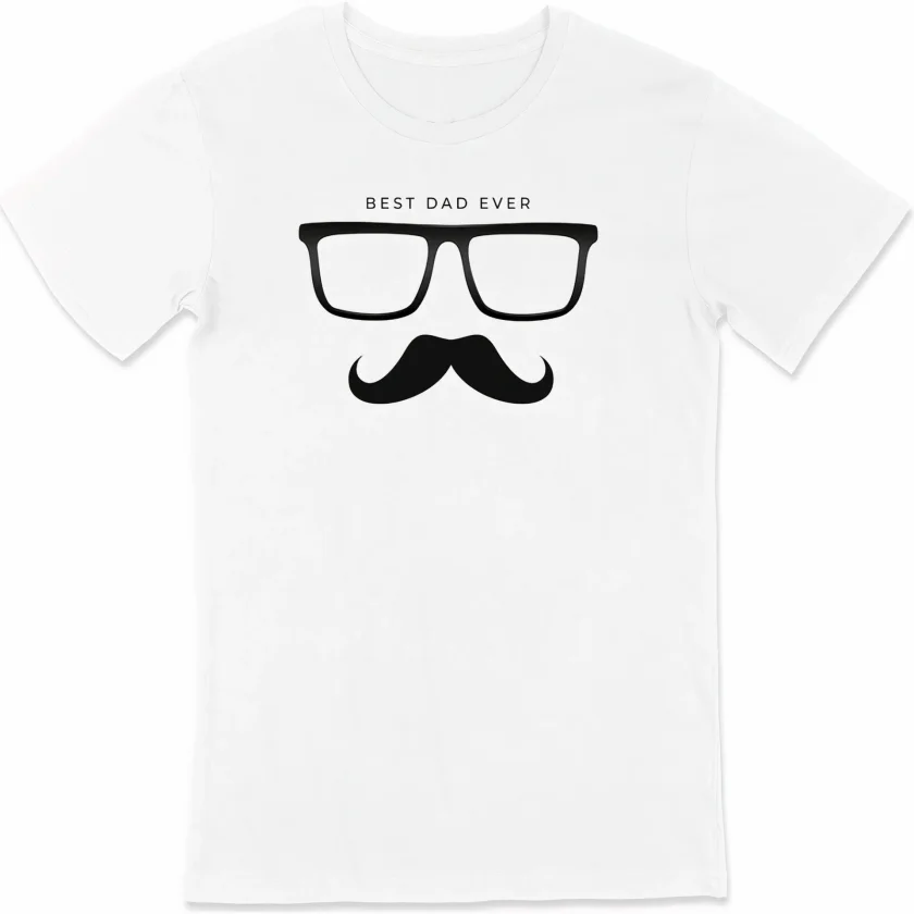 Babalar Günü Hediye Baba Temalı Baskılı Oversize Bisiklet Yaka T-shirt - Beyaz - Görsel 2