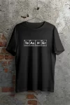 24 Kasım Kimya Öğretmeni Hediyesi Baskılı Bisiklet Yaka T-shirt - Beyaz