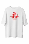 19 Mayıs Atatürk Temalı Gençlik Ve Spor Bayramı Bisiklet Yaka T-shirt - Beyaz