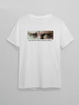 10 Kasım Atatürkü Anma Günü Baskılı Oversize Bisiklet Yaka T-shirt - Beyaz
