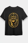 1 Mayıs Labor Day Emekçi Temalı Baskılı Oversize Bisiklet Yaka T-shirt - Siyah