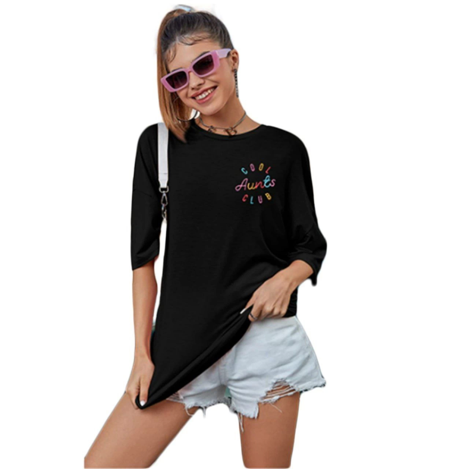 Baskılı T-shirt – Siyah