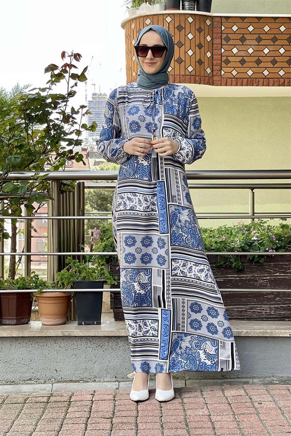 a-pileli-desenli-elbise-indigo-79261-393254-79-B blank