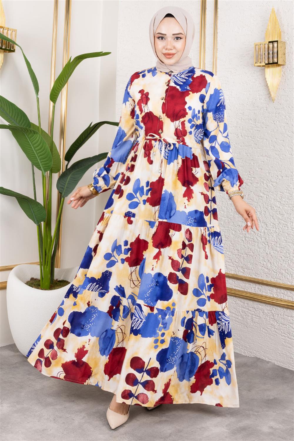 beli-tunelli-tesettur-elbise-indigo-389062-78-B blank
