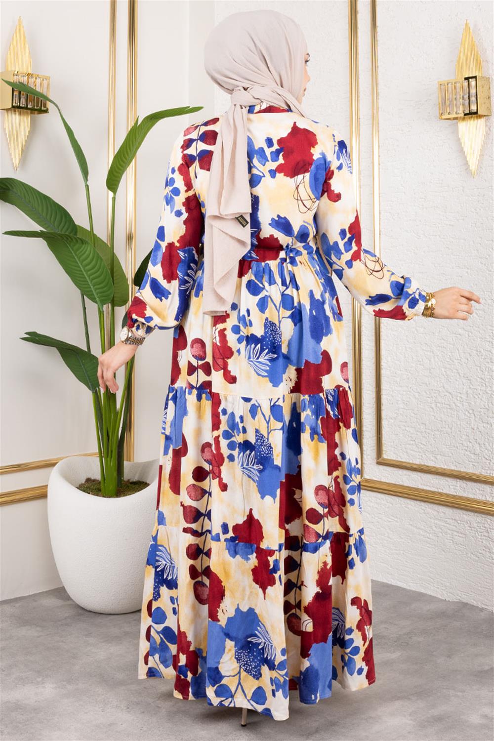 beli-tunelli-tesettur-elbise-indigo-389063-78-B blank