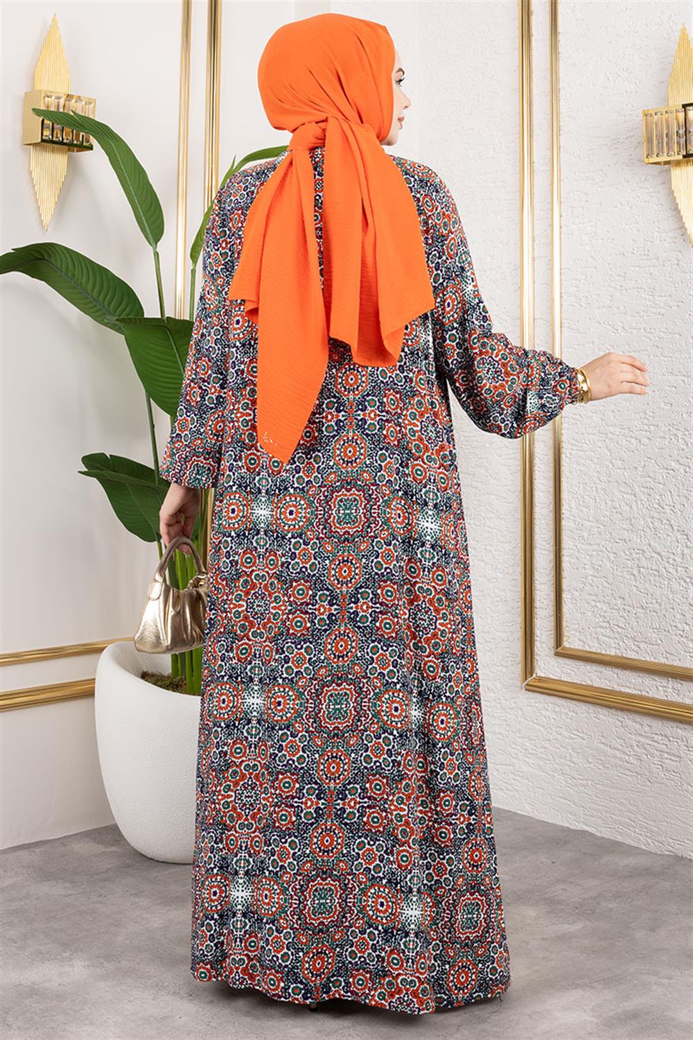 buyuk-beden-desenli-elbise-zumrut-yesili-389897-78-B blank