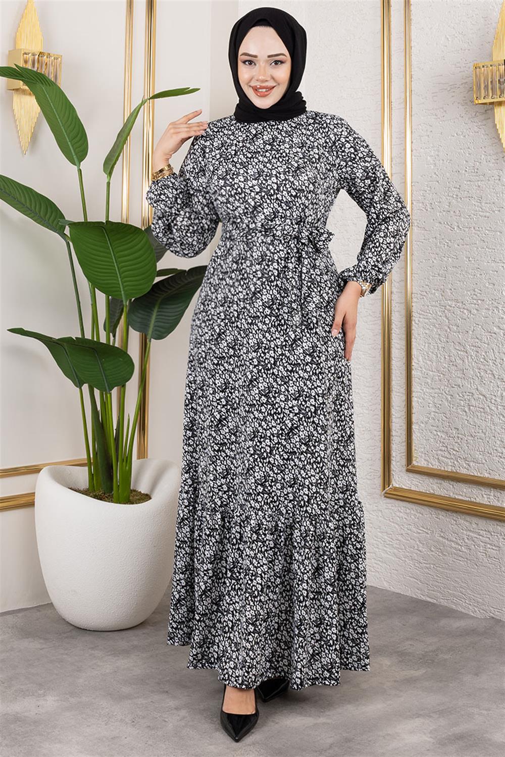 cicek-desenli-tesettur-elbise-siyah-388987-78-B blank