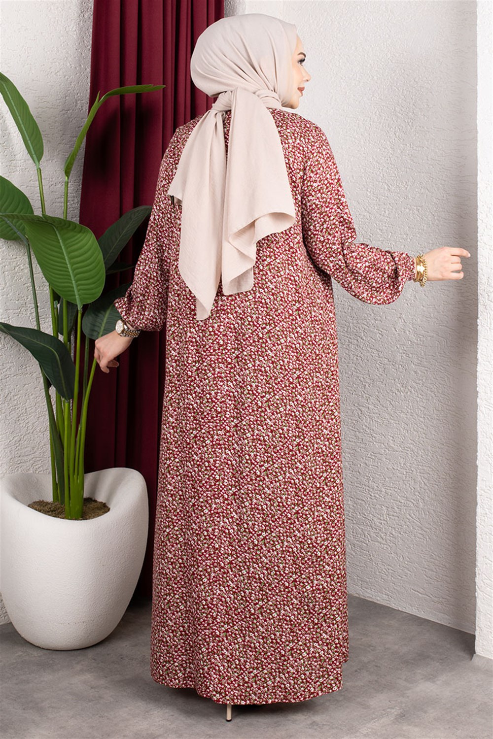 cicek-desenli-viskon-elbise-bordo-393089-79-B blank