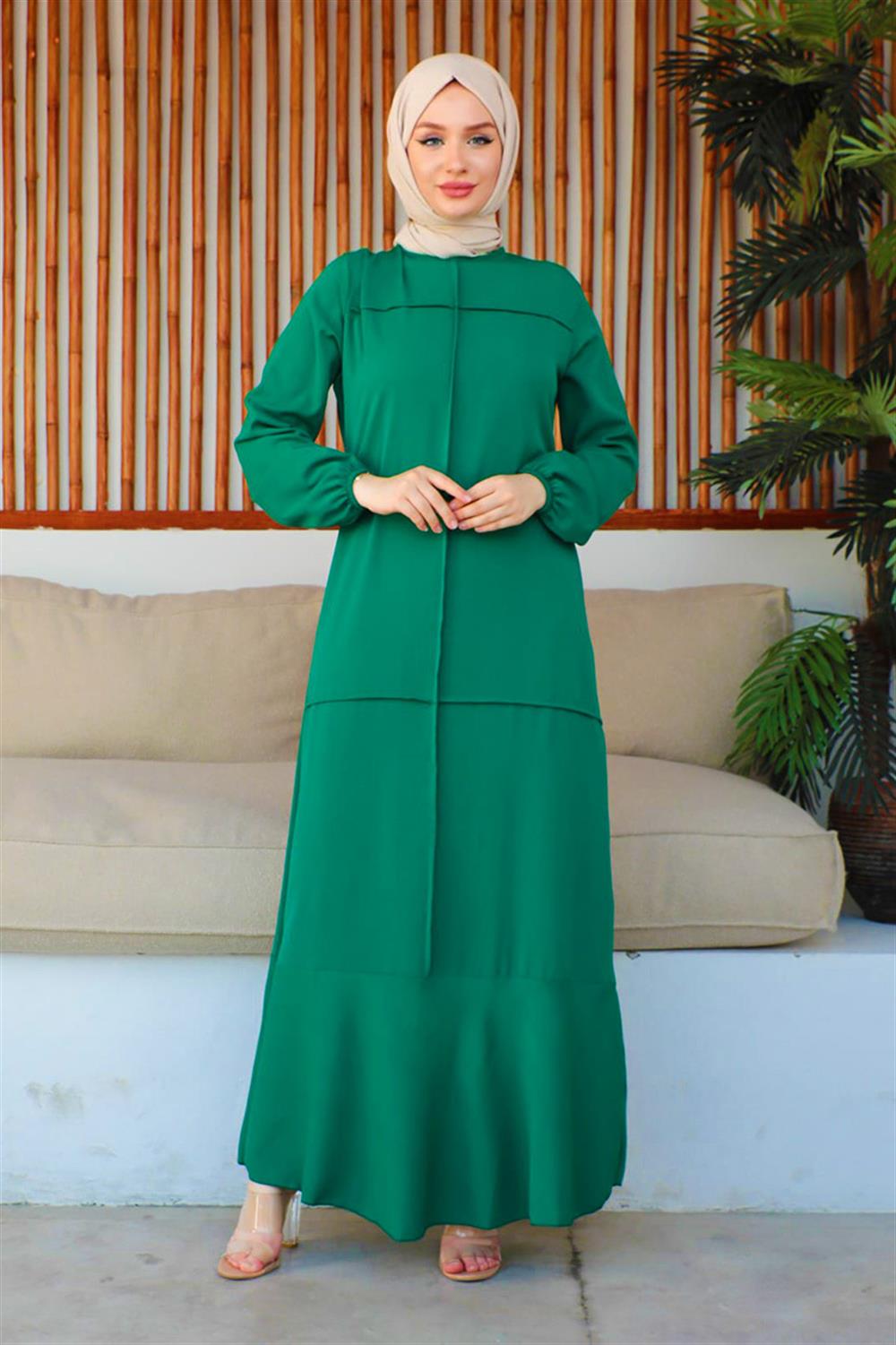dikis-detayli-model-elbise-zumrut-yesili-391766-78-B blank