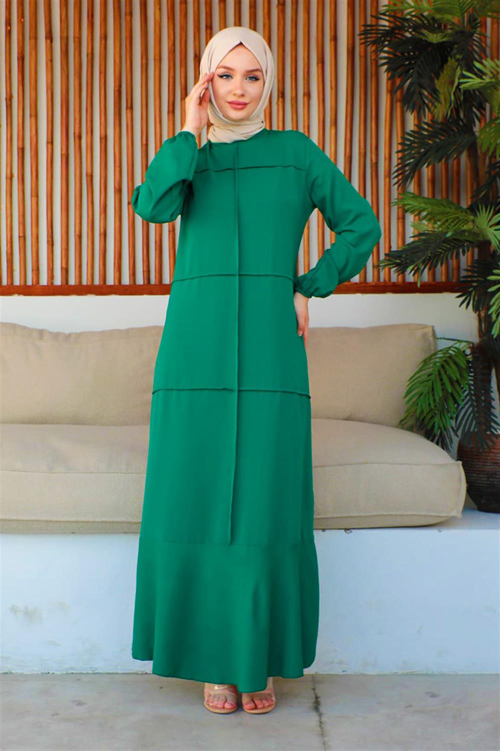 dikis-detayli-model-elbise-zumrut-yesili-391767-78-B blank