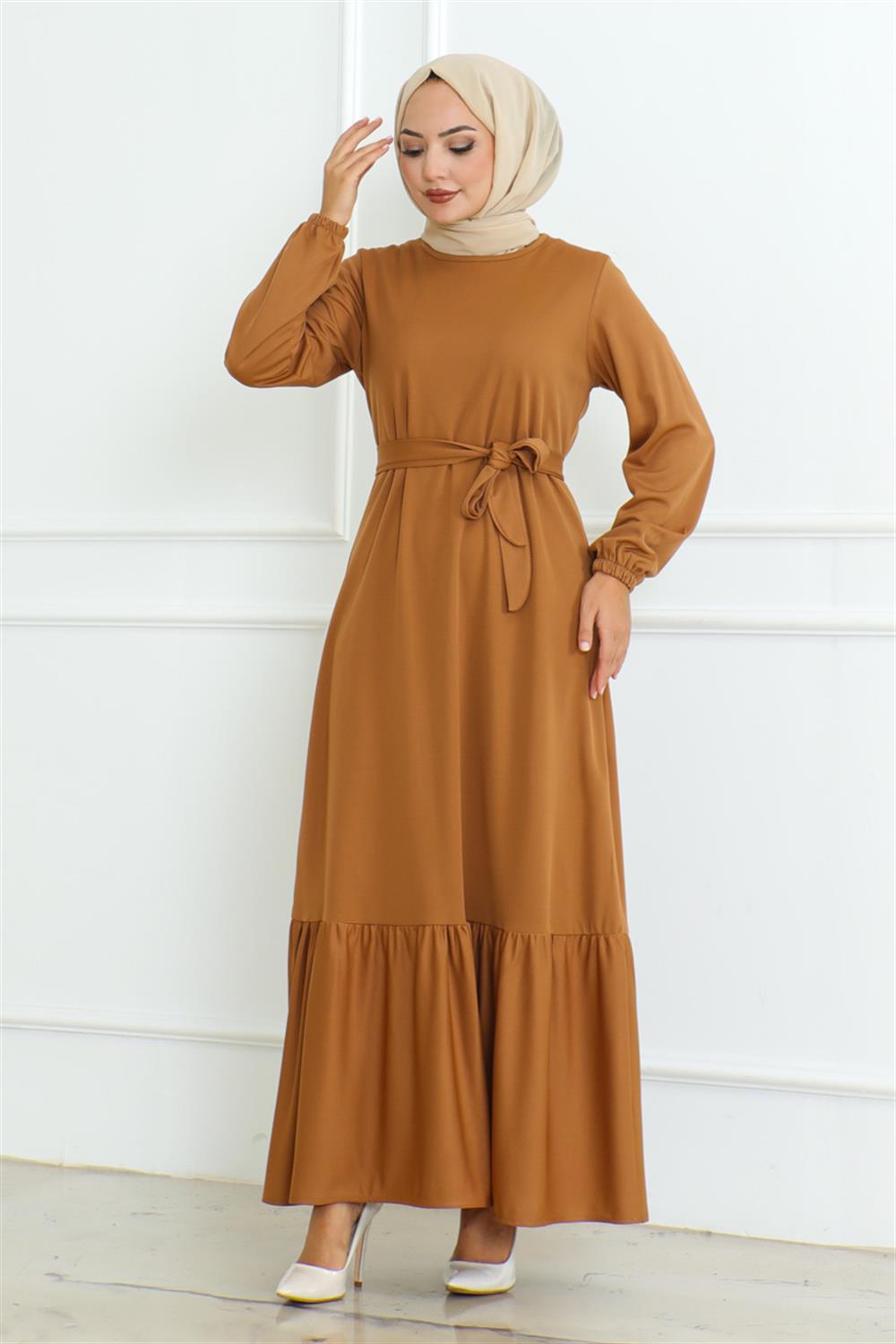 etegi-firfirli-tesettur-elbise-camel-389423-78-B blank
