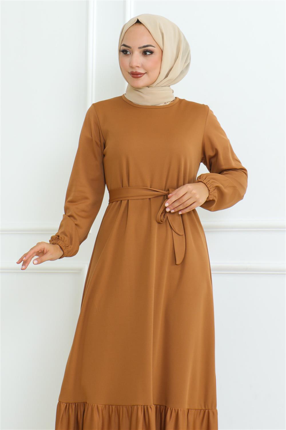 etegi-firfirli-tesettur-elbise-camel-389424-78-B blank