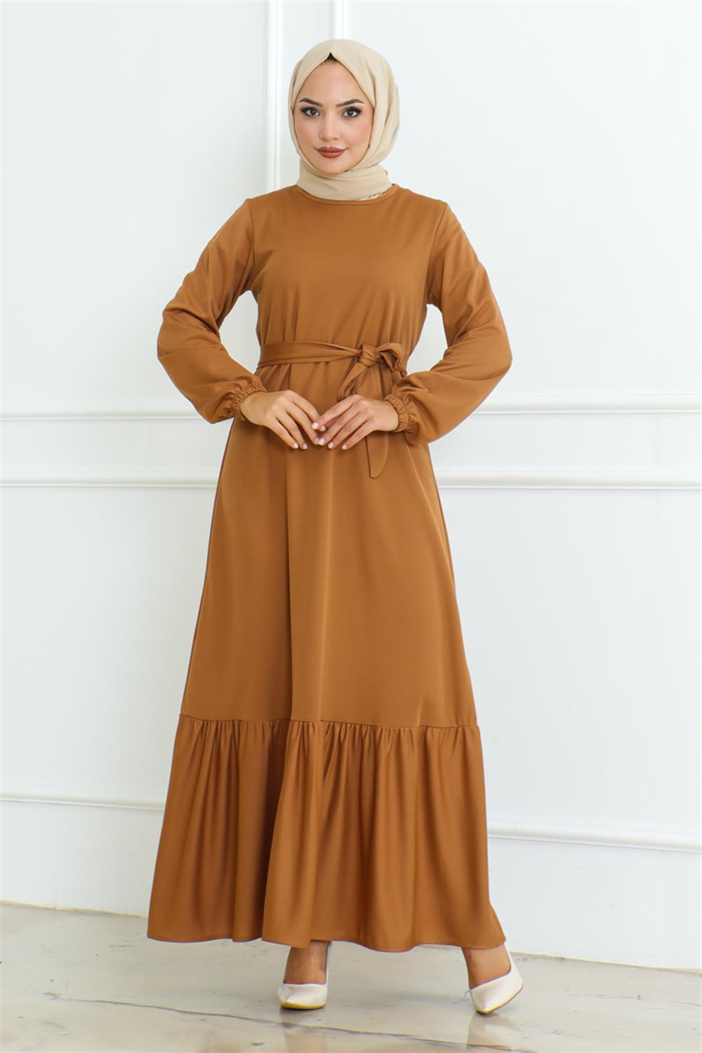 etegi-firfirli-tesettur-elbise-camel-389426-78-B blank