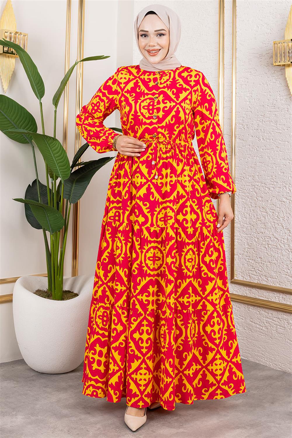 etnik-desenli-viskon-elbise-sari-388917-78-B blank