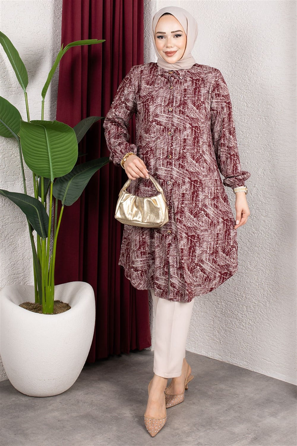 kircil-desenli-viskon-tunik-bordo-393383-79-B blank