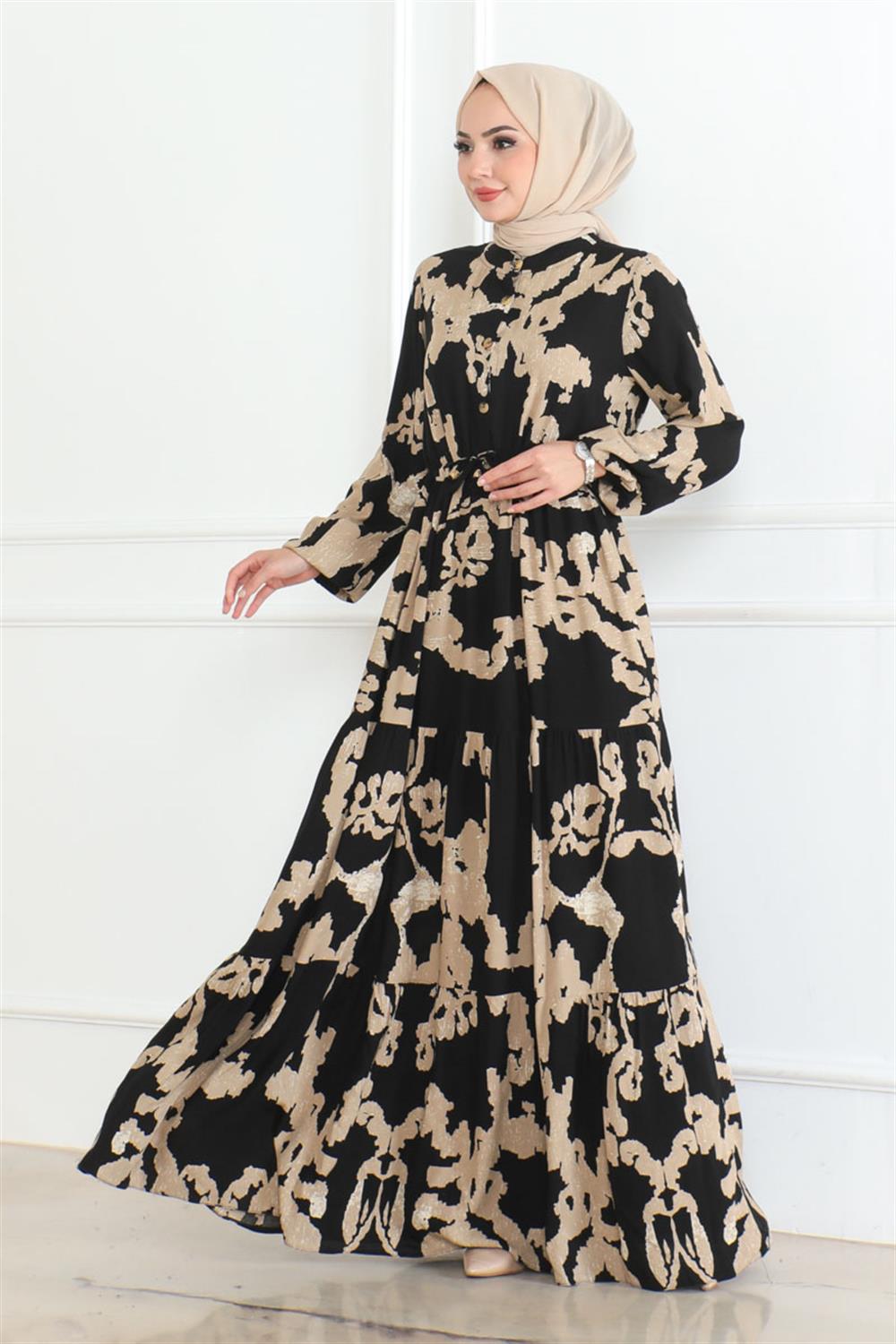 mina-desenli-tesettur-elbise-siyah-389390-78-B blank