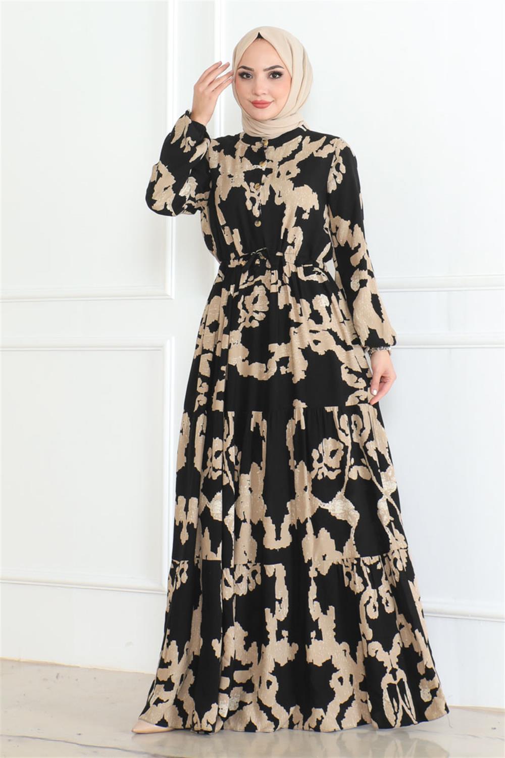 mina-desenli-tesettur-elbise-siyah-389391-78-B blank