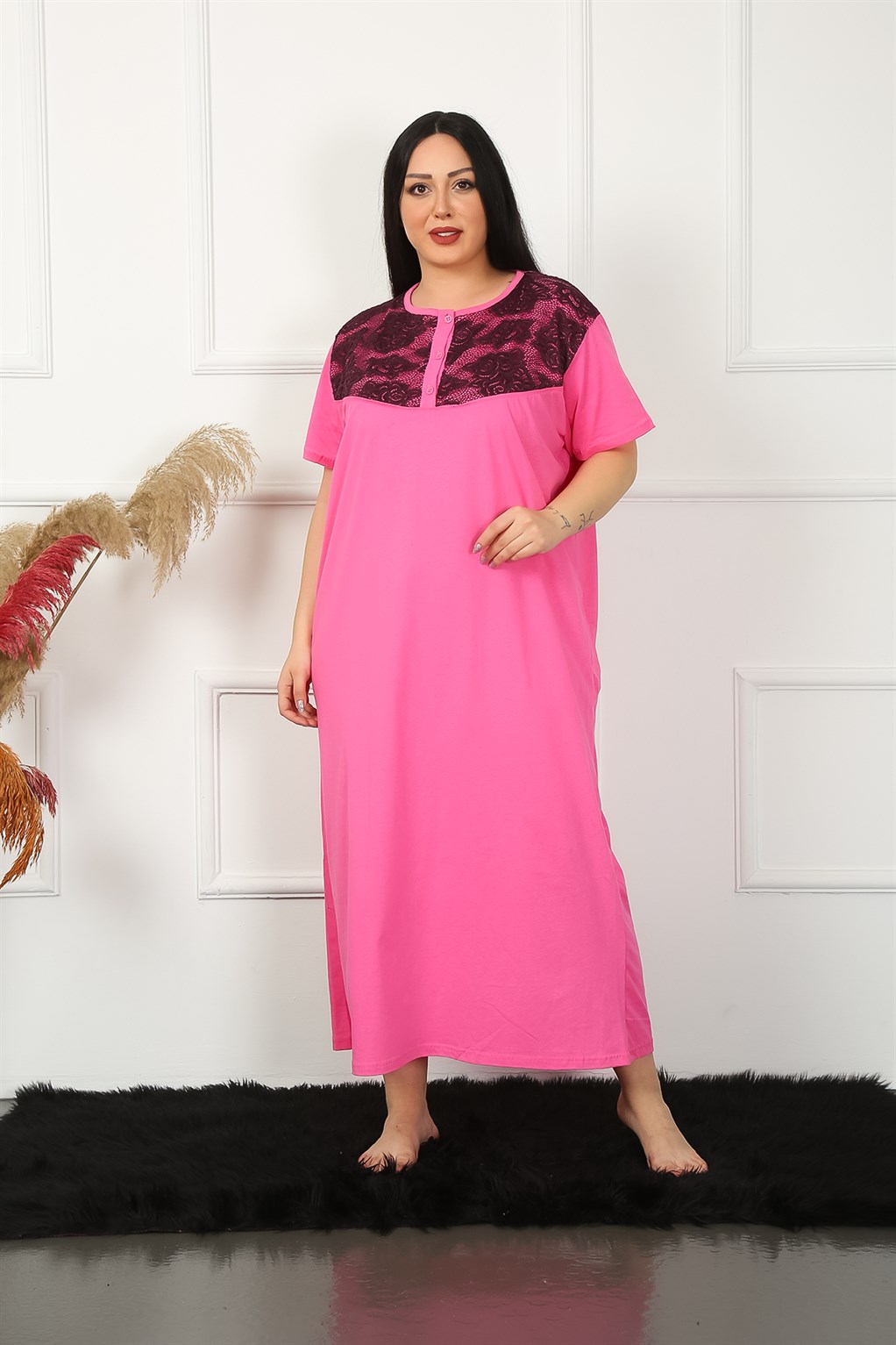 moda-cizgi-big-dantelli-kisa-kol-fusya-anne-gecelik-1348-384154-77-B blank