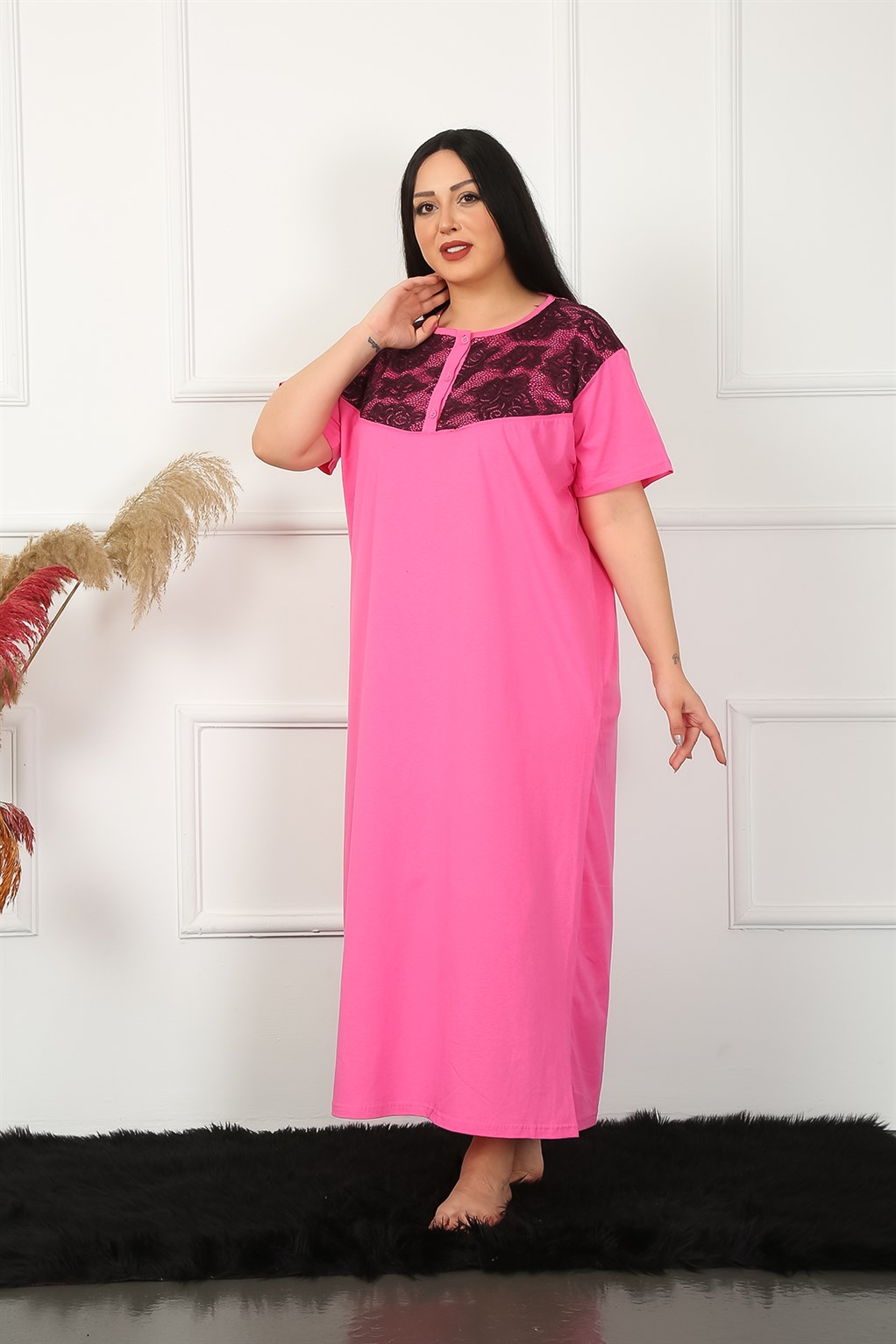 moda-cizgi-big-dantelli-kisa-kol-fusya-anne-gecelik-1348-384156-77-B blank