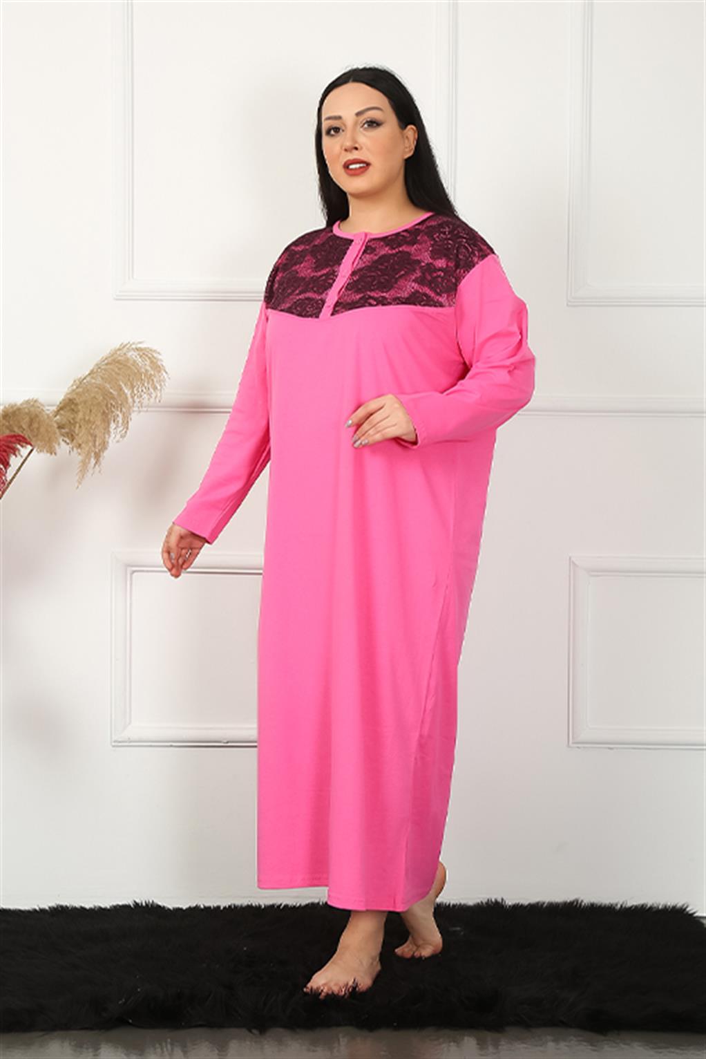 moda-cizgi-big-uzun-kol-dantelli-fusya-anne-gecelik-1355-384126-77-B blank