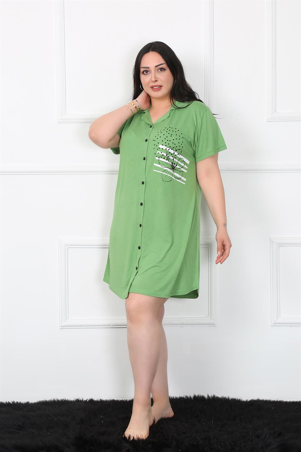 moda-cizgi-buyuk-beden-penye-dugmeli-yesil-tunik-gecelik-1025-384036-77-B blank