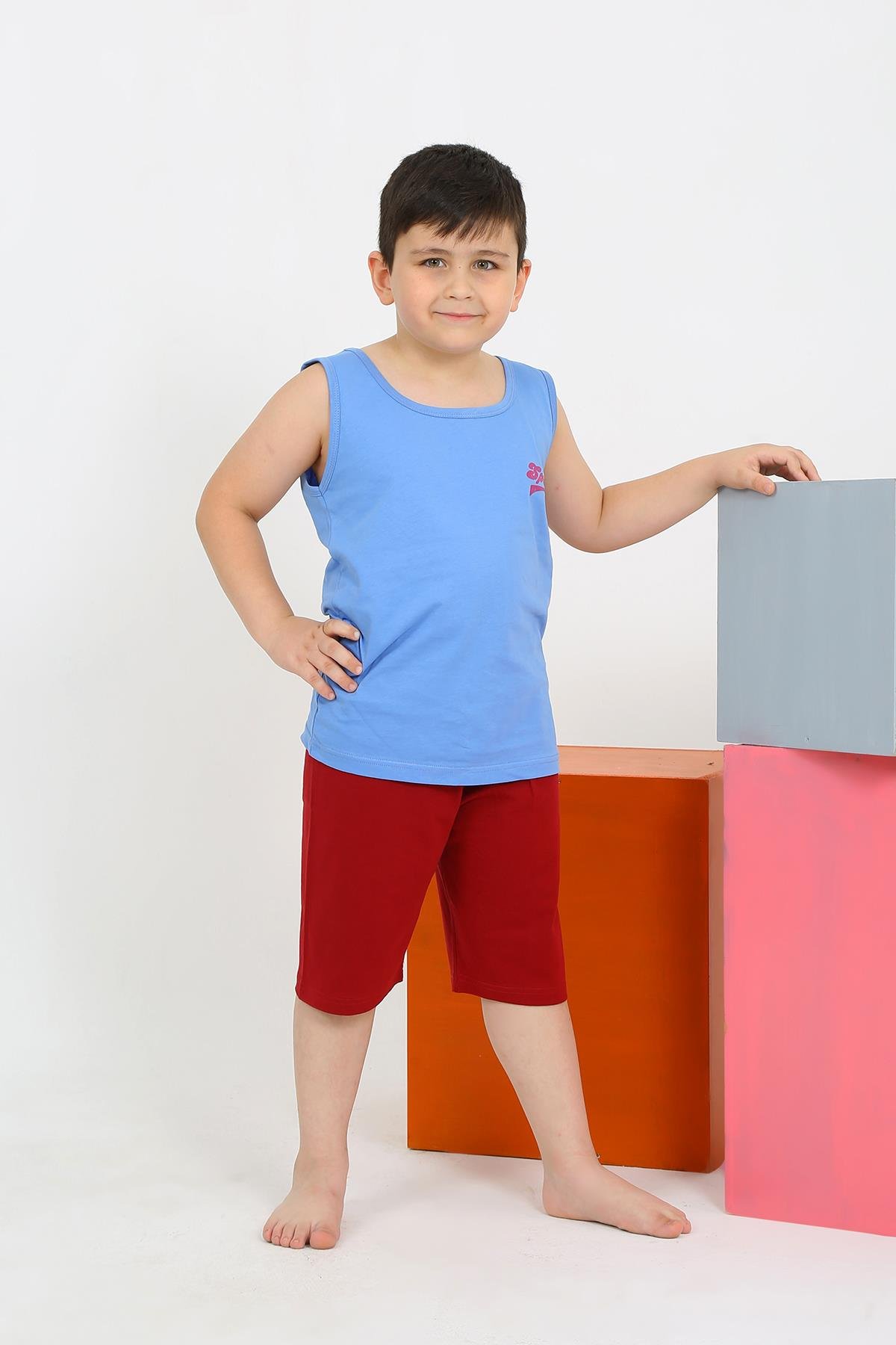 moda-cizgi-erkek-cocuk-sifir-kol-sortlu-mavi-penye-pijama-takimi-20434-384458-77-B blank